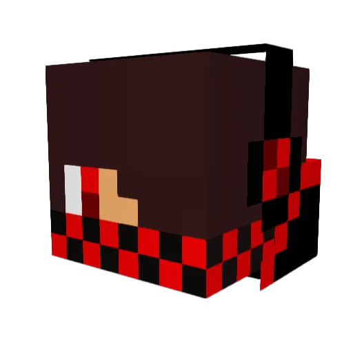 HawkChest Minecraft avatar head, 3D render
