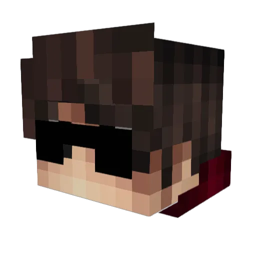 HawkE1R Minecraft avatar head, 3D render