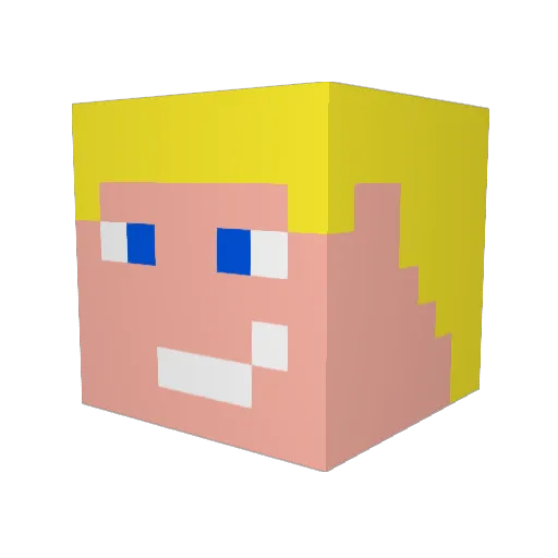 HawkEy33 Minecraft avatar head, 3D render