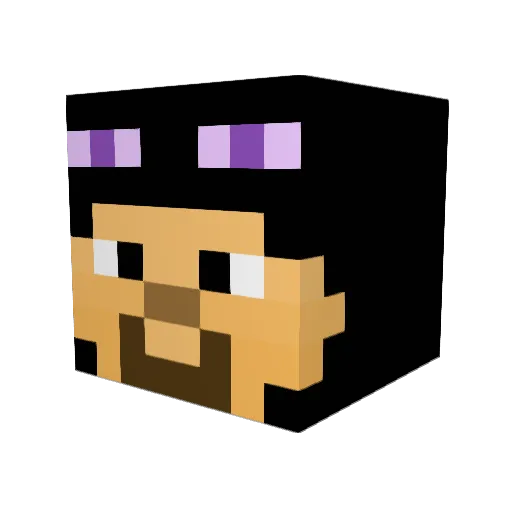 HawkRaiden Minecraft avatar head, 3D render