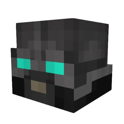 HawkSaber Minecraft avatar head, 3D render