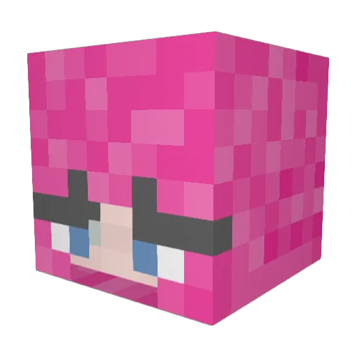 HawkSamira Minecraft avatar head, 3D render
