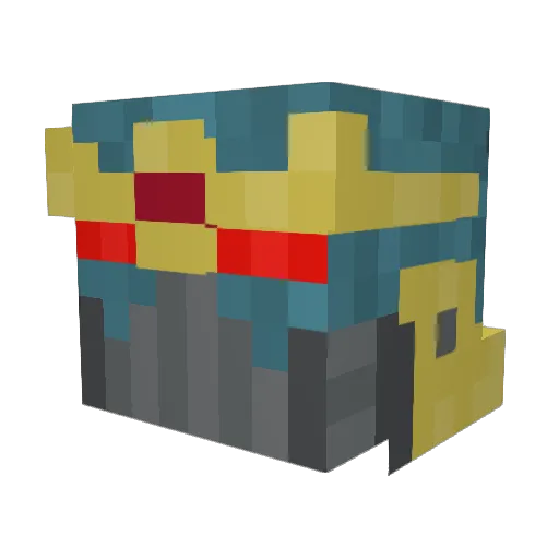 Hawkabout Minecraft avatar head, 3D render