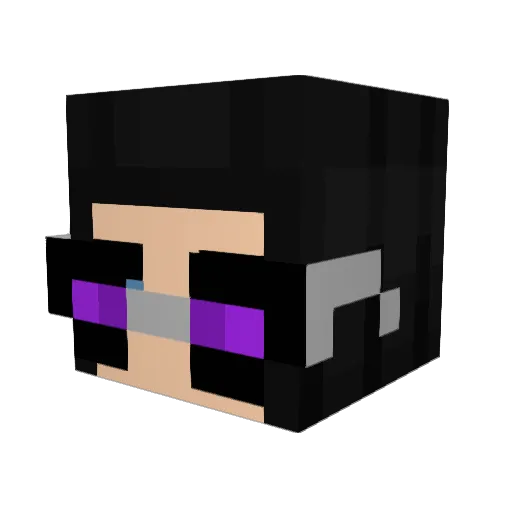 Hawkeye7350 Minecraft avatar head, 3D render