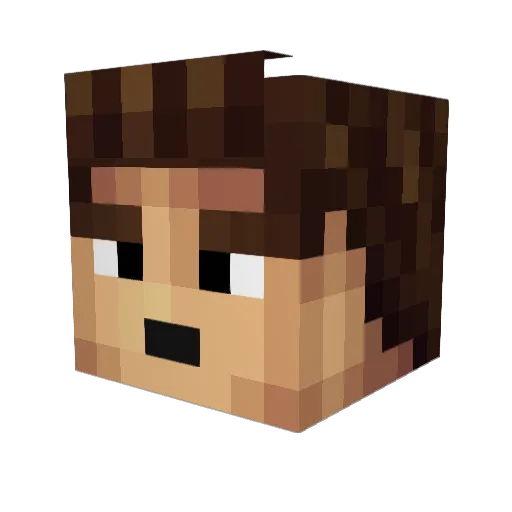HawkeyeJr1 Minecraft avatar head, 3D render