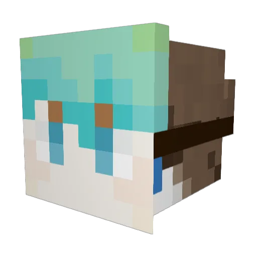 Hawkfrostfr Minecraft avatar head, 3D render
