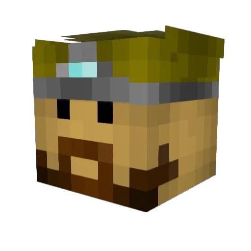 Hawkguy2320 Minecraft avatar head, 3D render