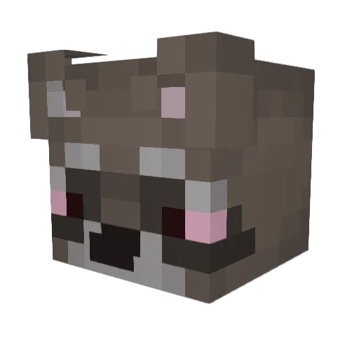 HawkiPUBG Minecraft avatar head, 3D render