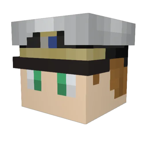 Hawkins656 Minecraft avatar head, 3D render