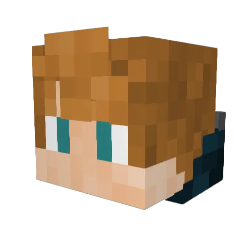 Hawks2019 Minecraft avatar head, 3D render