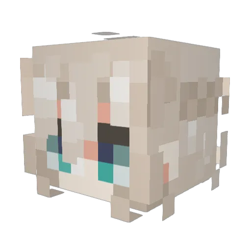 HawksFury Minecraft avatar head, 3D render