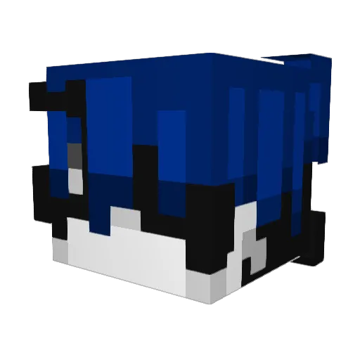 Hawksfox Minecraft avatar head, 3D render