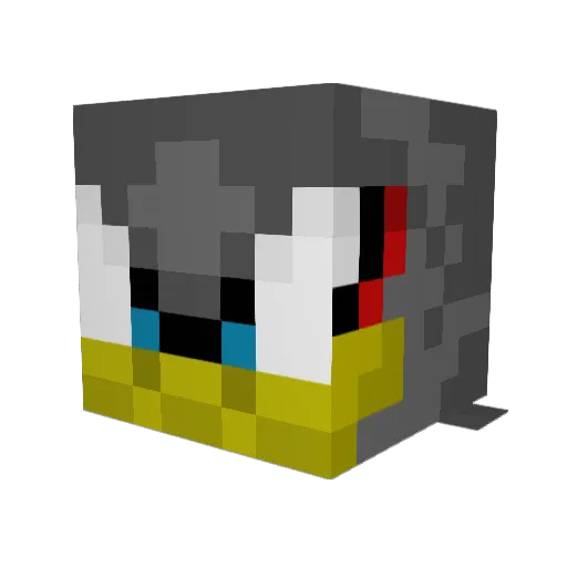 Hawkswarrior98 Minecraft avatar head, 3D render