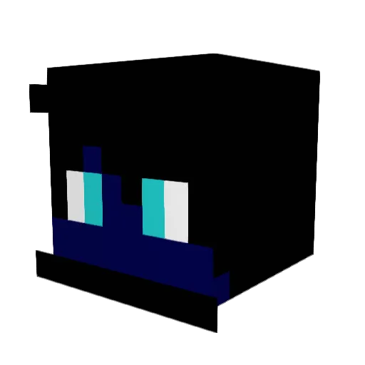 Hawkwin Minecraft avatar head, 3D render