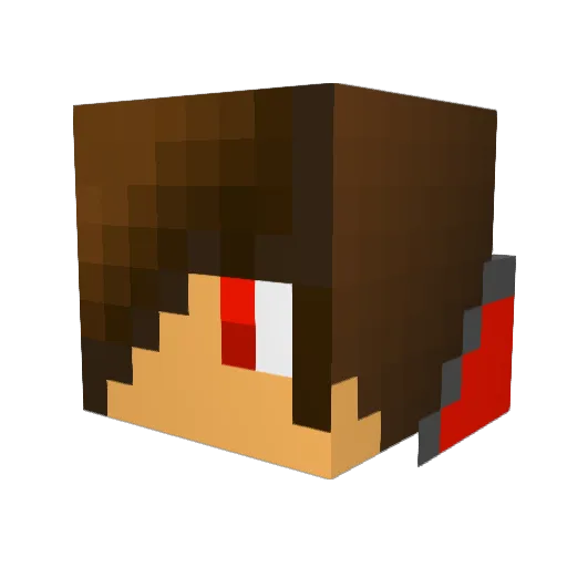 Hawkykidd Minecraft avatar head, 3D render
