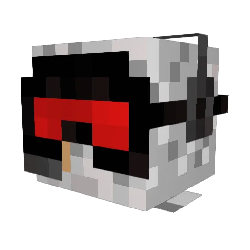 Hawkzn Minecraft avatar head, 3D render