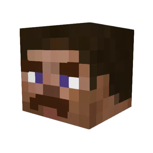 Hawnstrik Minecraft avatar head, 3D render