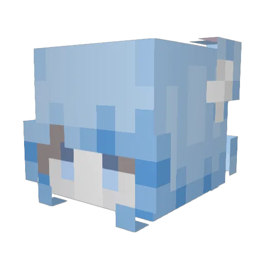 Hawogens Minecraft avatar head, 3D render