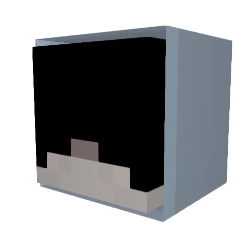 Hawords Minecraft avatar head, 3D render