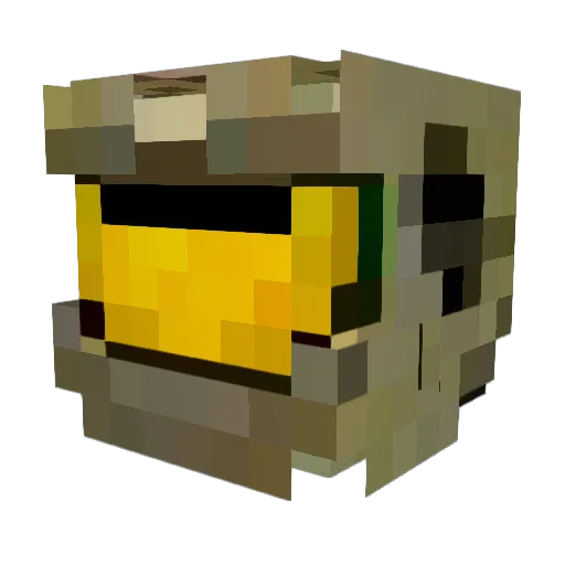 Hawpuh Minecraft avatar head, 3D render