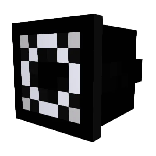Hawqer Minecraft avatar head, 3D render