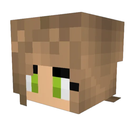 HawtSchat Minecraft avatar head, 3D render