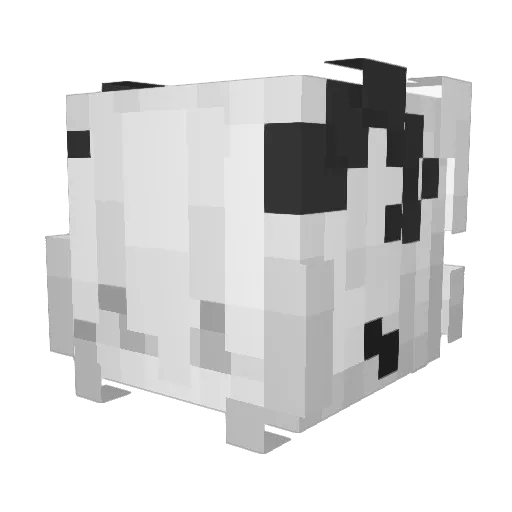 Hawwaf Minecraft avatar head, 3D render