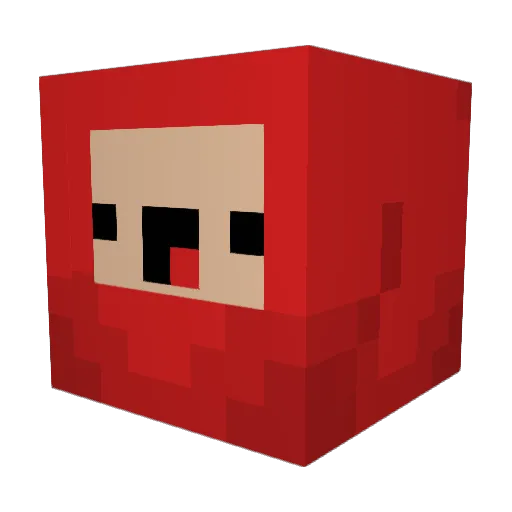 Hawwe_ Minecraft avatar head, 3D render