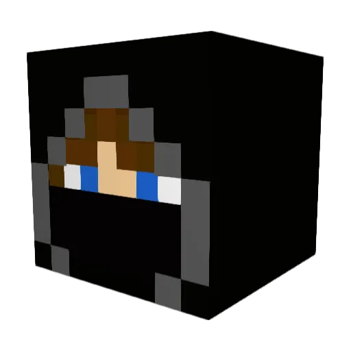 HaxAkl Minecraft avatar head, 3D render