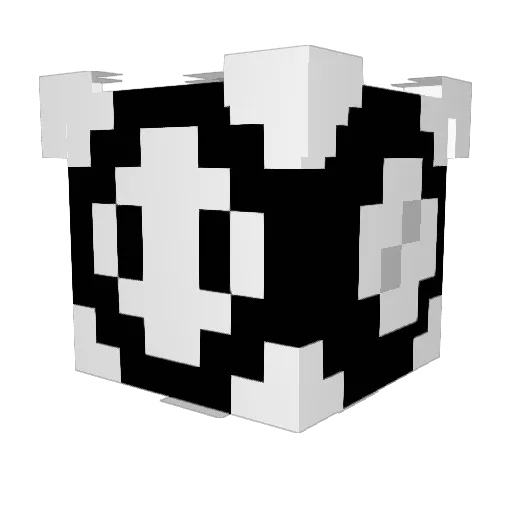 HaxBot Minecraft avatar head, 3D render