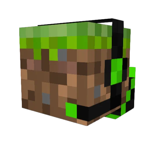 Haxflip Minecraft avatar head, 3D render