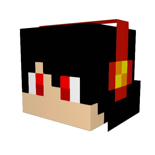 Haxorus169 Minecraft avatar head, 3D render