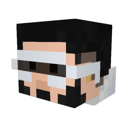 HayMar Minecraft avatar head, 3D render