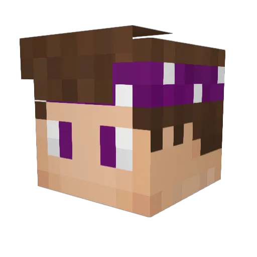 HayTman Minecraft avatar head, 3D render