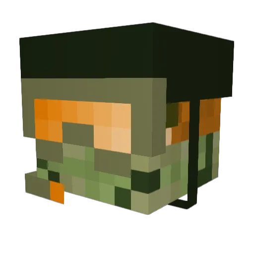 Hay_2010 Minecraft avatar head, 3D render