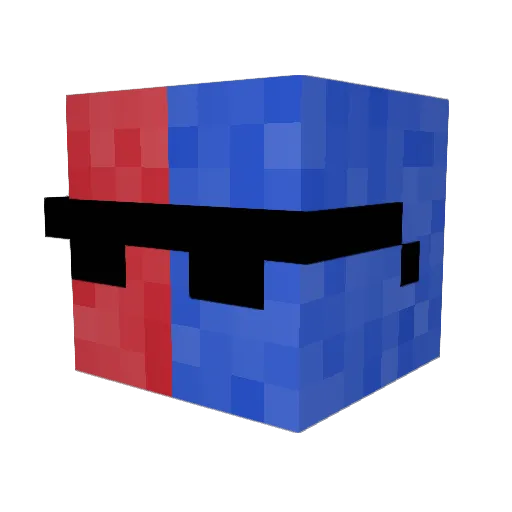 Hay_block1 Minecraft avatar head, 3D render