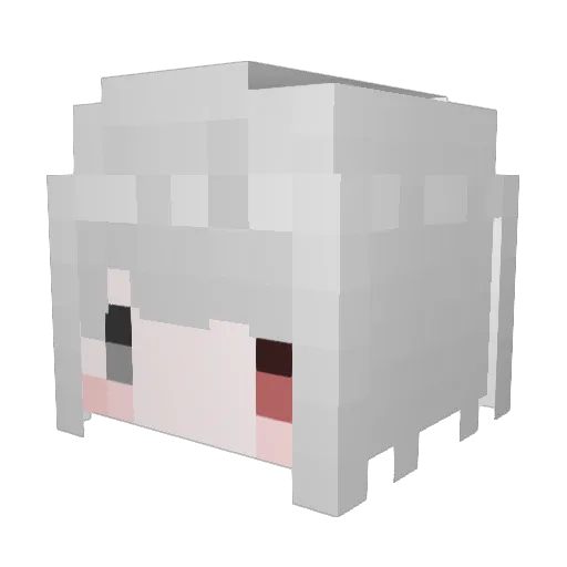 HayaNthu Minecraft avatar head, 3D render