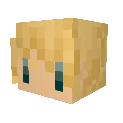 Haya_mc Minecraft avatar head, 3D render