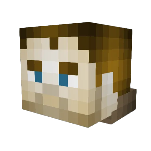 HayabusaDread Minecraft avatar head, 3D render