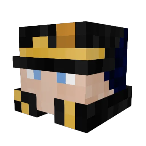 Hayalimsin Minecraft avatar head, 3D render
