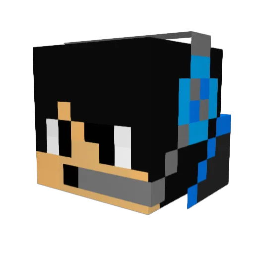 Hayami2015 Minecraft avatar head, 3D render