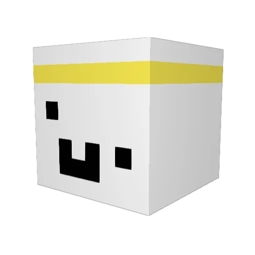 HayatoLoV Minecraft avatar head, 3D render