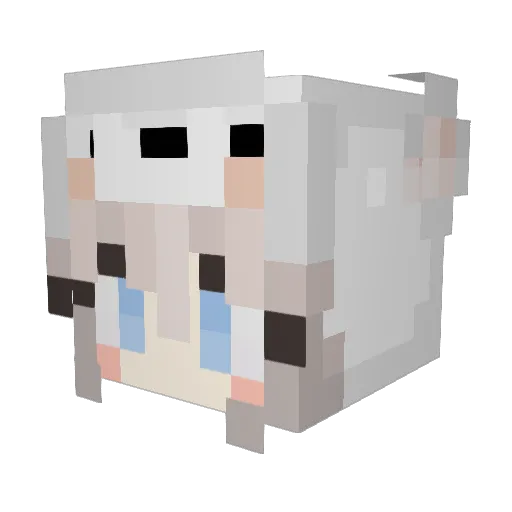 HaydeeEden Minecraft avatar head, 3D render