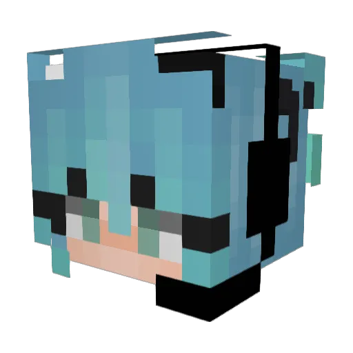 Hayden2Zap Minecraft avatar head, 3D render
