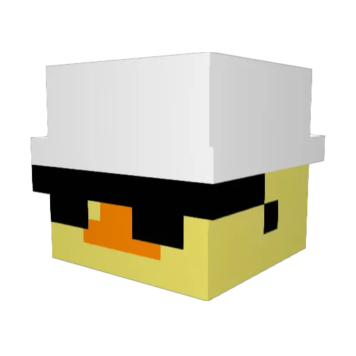 Hayden3616 Minecraft avatar head, 3D render