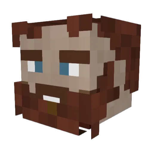 HaydenMcM Minecraft avatar head, 3D render