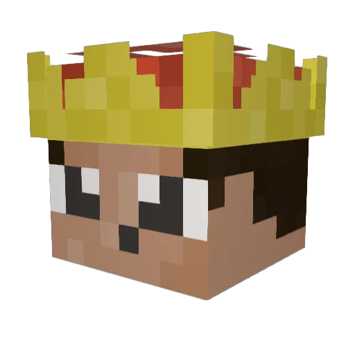 Haydenjm Minecraft avatar head, 3D render