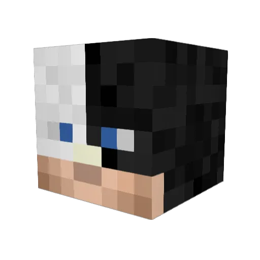 Haydnite Minecraft avatar head, 3D render