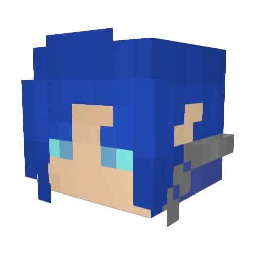 Haydozzz Minecraft avatar head, 3D render
