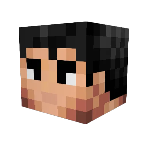 HayenZowie Minecraft avatar head, 3D render